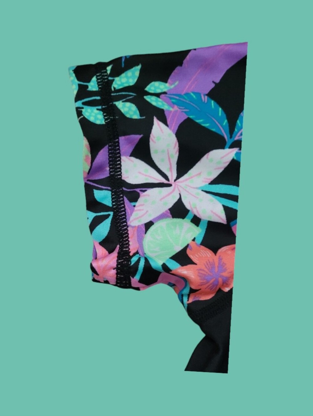 Speedo GIrl's Color-blocked Rash-Guard Swim Top - Picture 5 of 8